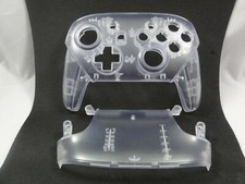 Transparent Clear Front Back Shell, Nintendo Switch Pro Controller New