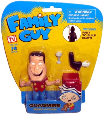 Family Guy Create-A-Figure Quagmire Figure MIB Walgreens Exclusive W/ Death Part