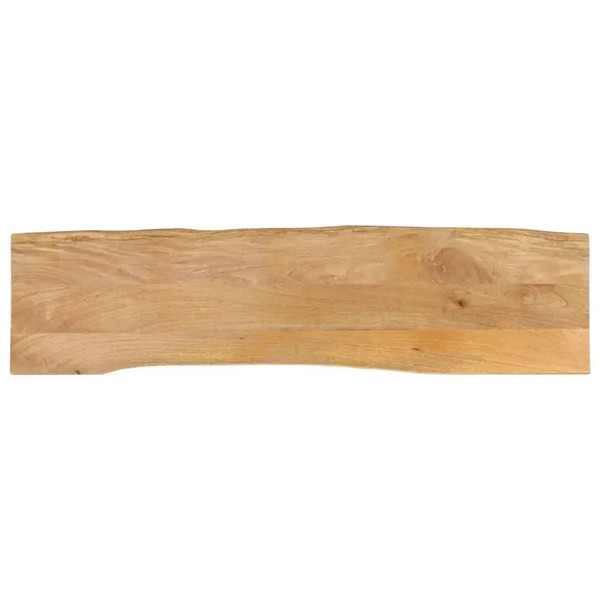 Tischplatte Mit Baumkante Aus Massivem Mangoholz 160X40CM-image