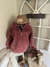 NWT Simply Southern Fleece Women's PINK Pullover Pockets Soft Cozy Womens S