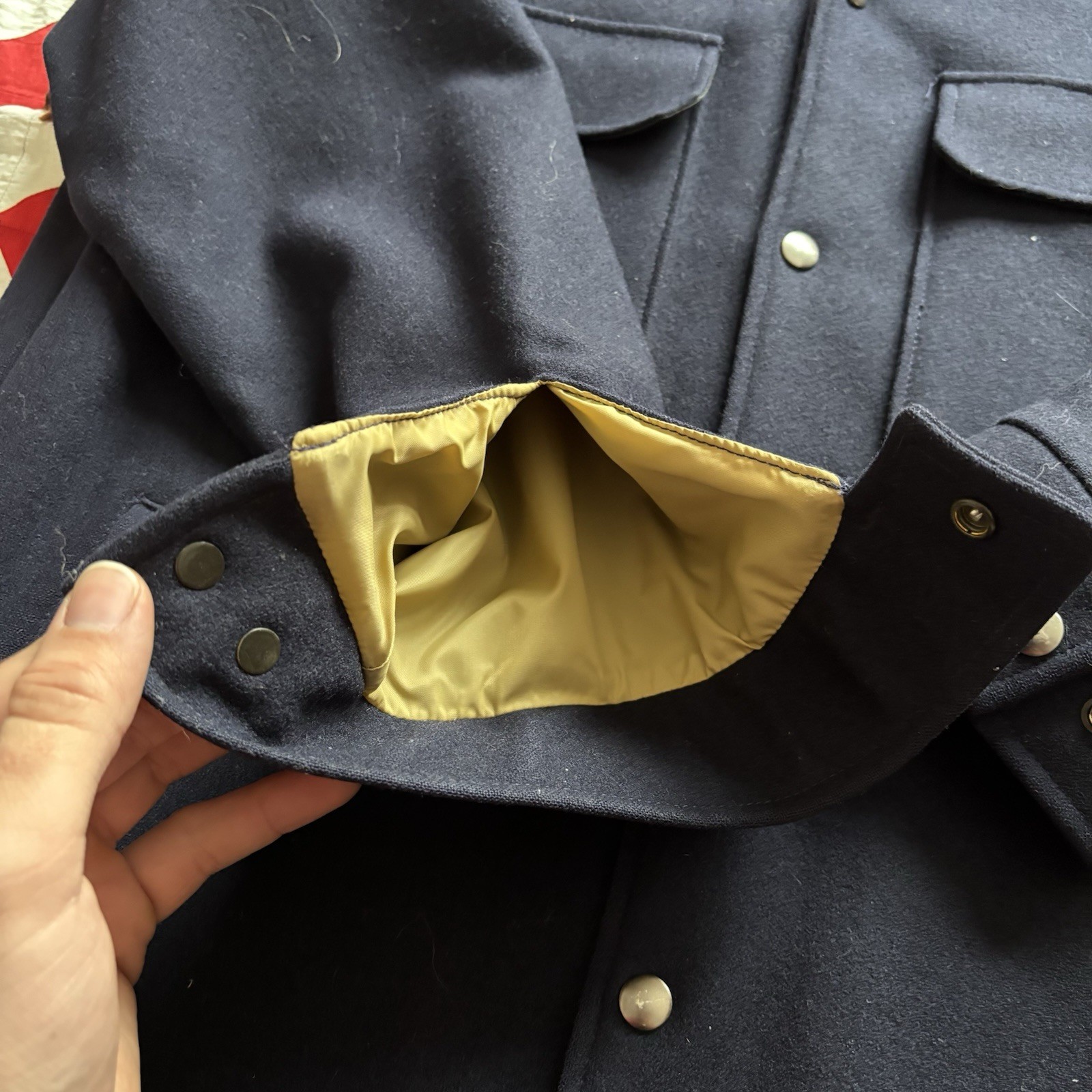 Vintage Pendleton Wool Snap Front Jacket Corduroy… - image 12