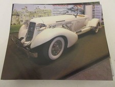 VOITURE CARTE ILLUSTREE 004 AUBURN SPEEDSTER 1935.