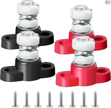 3/8" Single Stud Battery Junction Posts Block Heavy-Duty 3/8'' M10-4PCS