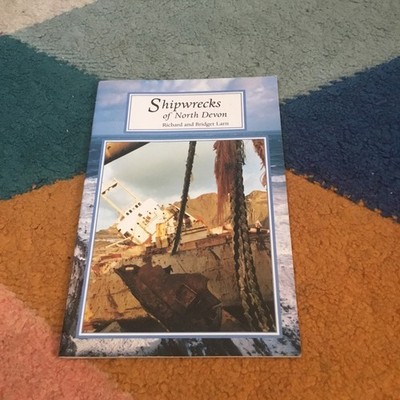 Shipwrecks of North Devon . R. Larn . Rare vintage leaflet. Fast free shipping