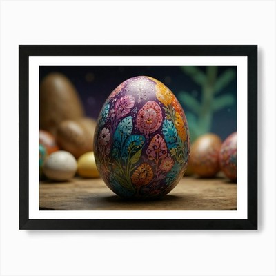 Riesen Osterei Kunstdruck gerahmt Wandbild Poster Leinwanddruck Bild