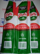 3 - PACKS GALLO ITALIAN SALAMI DRY SALAME "Family Size" 13 Oz Each Fast & Fresh