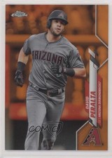 2020 Topps Chrome Orange Refractor 23/25 David Peralta #15 4z8