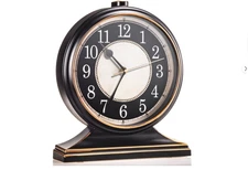 AYRELY Silent-Non-Ticking Vintage Desk Mantel Clock with 10" Dial Home Decor