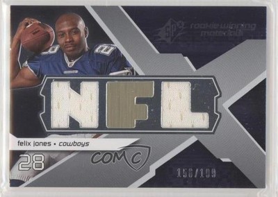 2008 SPx Dual Jersey NFL Letters Numbered to 199 /199 Felix Jones #RM-FJ RC 7eo