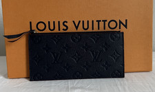 Louis Vuitton Felicie Zip Monogram Empreinte Blue Leather Wallet
