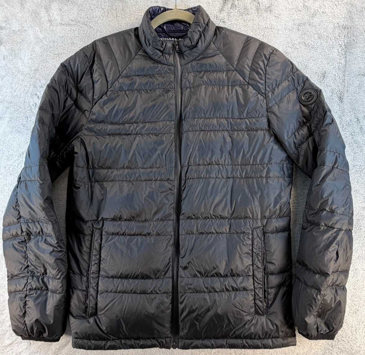 Michael Kors Packable Down Puffer Jacket Men’s Small Black Lightweight Coat