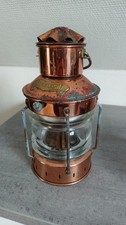 Antique Ankerlicht Copper Lantern Nautical Maritime Anchor Ship Lamp Kerosene Ho