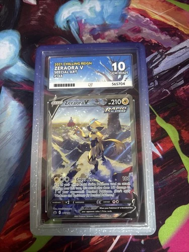 Zeraora V 166/198 Ace 10 Perfect Subgrades Chilling Reign Alt Art