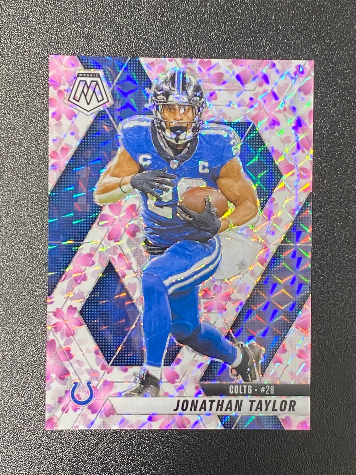 2025 Panini Mosaic Football Jonathan Taylor #235 Cherry Blossom 09/20