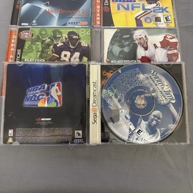 Sega Dreamcast Game Lot Of 4 Tested NBA Show Time NHL 2K NFL 2K, 2K1