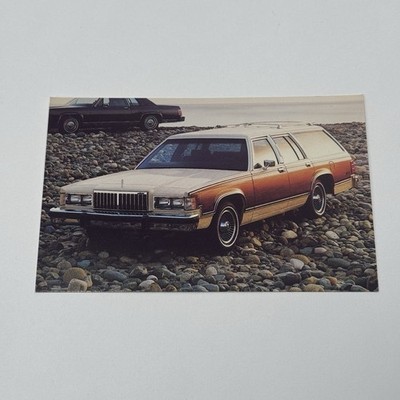 NOS 1985 Mercury Grand Marquis Colony Park Station Wagon Advertising Postcard