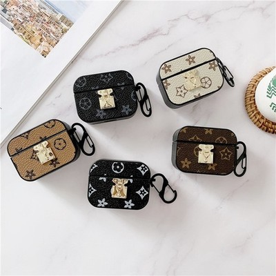 For Apple AirPods Pro 3 2 4 Luxury Leather Flower Shockproof Earphone Case Cover