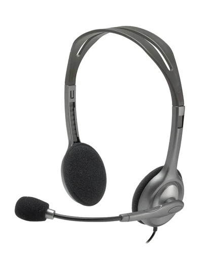 Logitech H111 Cuffie Cablate per Computer, Stereo con Microfono, Cancellazione R