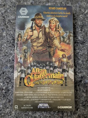 Allan Quatermain and the Lost City of Gold VHS FULL ART 1987 Blue Watermark NEW