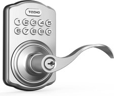 TEEHO Keyless Entry Electronic Door Locks with Keypads - Smart Deadbolt Lock - F