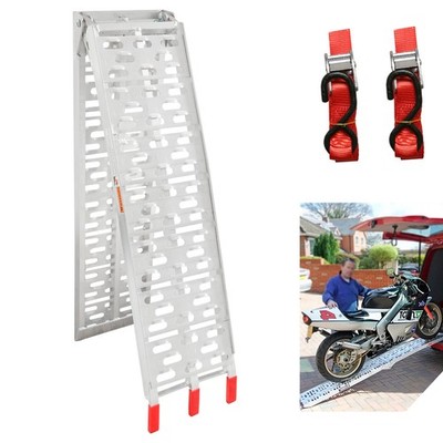 Auffahrrampe PKW Klappbar Auffahrschiene Verladerampe Aluminium Quad max. 340kg