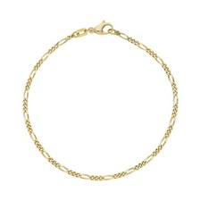 Armband Gold 333 Figaro massiv Second Hand wie neu 25326206 getragen 19 cm