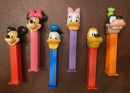 Disney PEZ Dispenser Lot - Mickey Minnie Donald Daisy Pluto Goofy