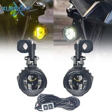 Pair 100W Motorcycle Headlight Fog Lights Led Driving Light Spotlight Fog Lamp