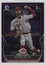 2023 Bowman Draft Chrome Fuchsia Lunar Refractor /199 Hunter Hollan #BDC-59 1bs7