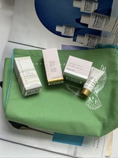 Chantecaille 5pc GOLD Set- Eye Cream /eye Serum/ Firm Treatment/ Essence+bag