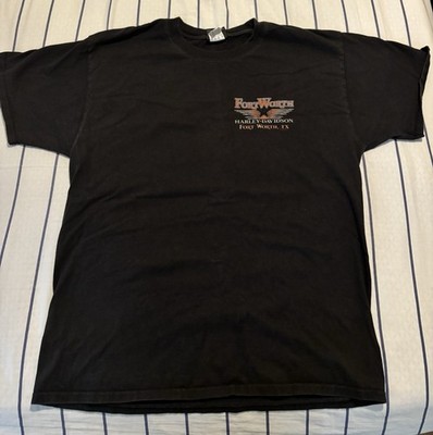 Harley Davidson Fort Worth Texas T-Shirt Black Mens Large | eBay