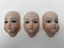3 Byron Molds Bisque Doll Head Face 1986 B624