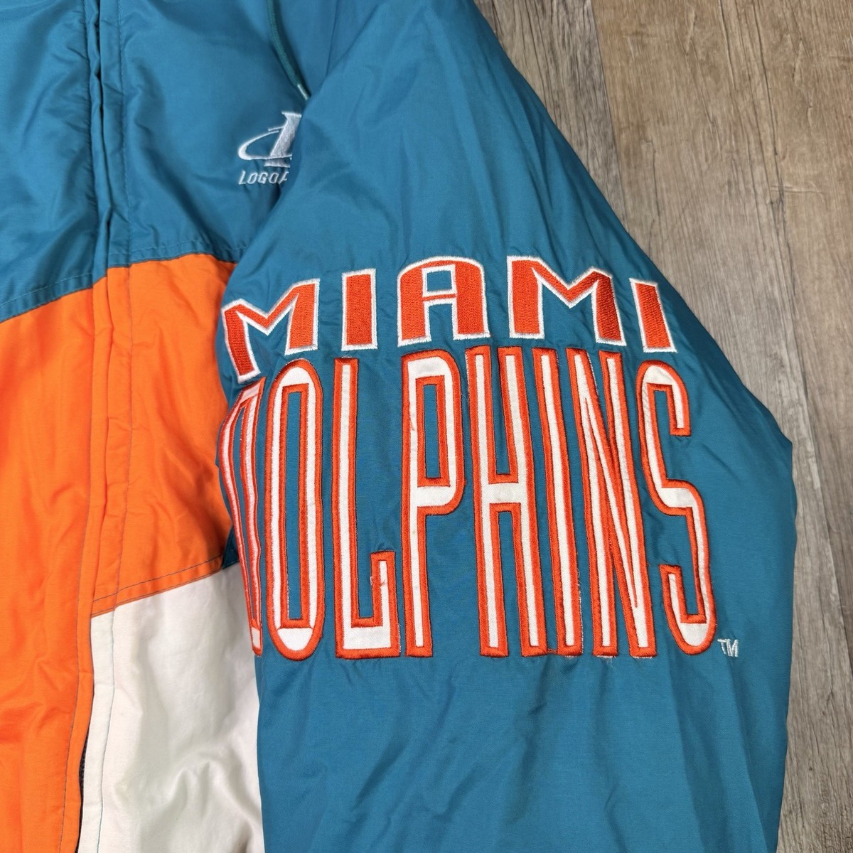 Vintage NFL Miami Dolphins Logo Athletic Proline Shark Tooth
