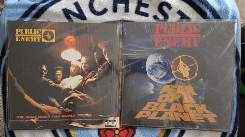 Public Enemy "Yo Bum Rush the Show" & "Fear of a Black Planet" - (NM) (Lot of 2)