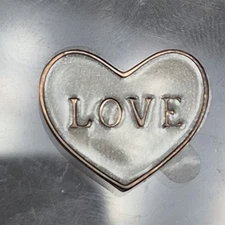 Pandora Petite Memories LOVE Heart Locket Insert - Sterling Silver Charm - Large