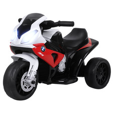 6V Kids Motorcycle Licensed BMW with Headlight, Music, Red