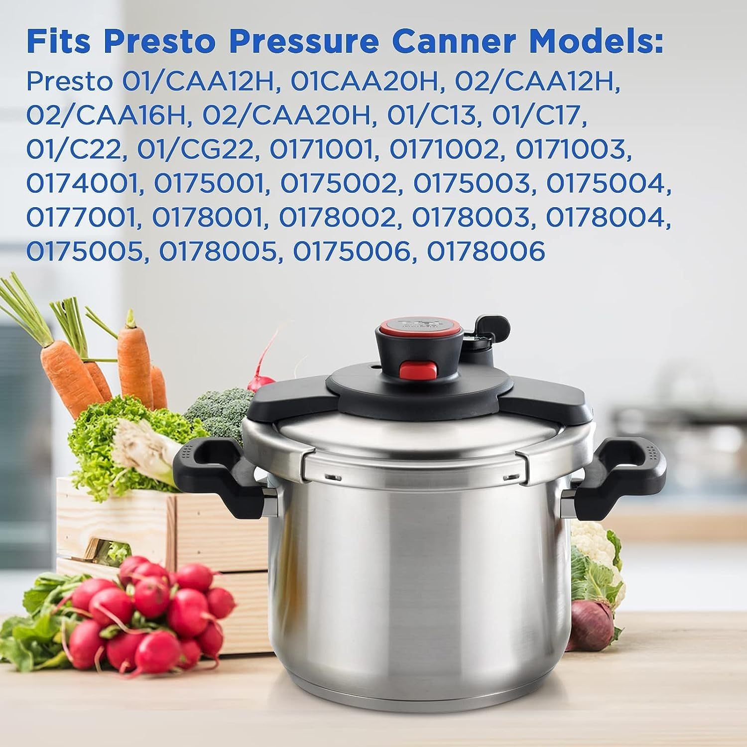 Pressure Cooker Gasket 09985 Replacement for Presto 16 18 23 Quart Cooker Models
