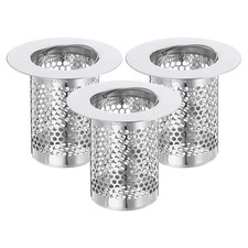uxcell 2 Pack Shower Drain Strainer, 2" x Stainless Steel x 2", Silver