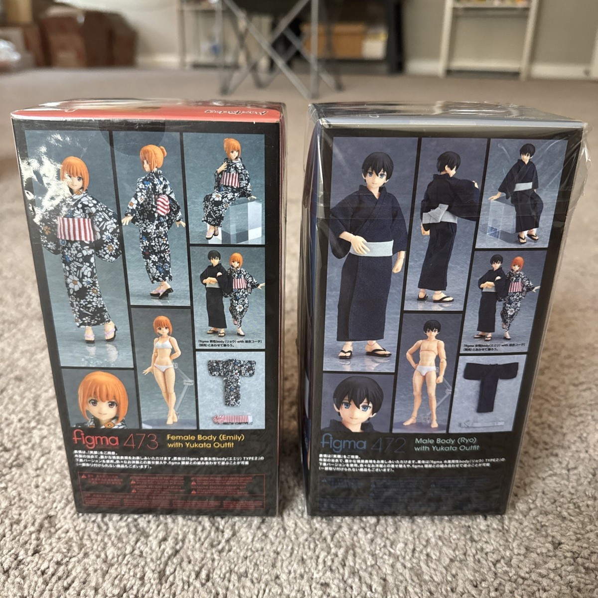 Figma Styles 473 472 Female Male Body Emily Ryo With Yukata Outfit