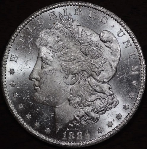 1884 CC Morgan Silver Dollar $1 - Brilliant Uncirculated - Carson City SKU#599