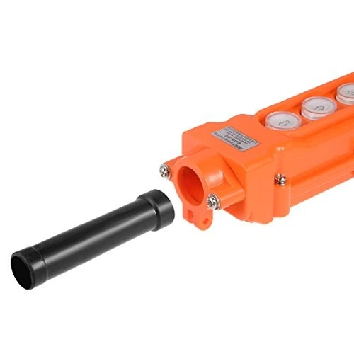 4-Way Orange Hoist Crane Pendant Control Station Push Button Switch Foto 3 de 3