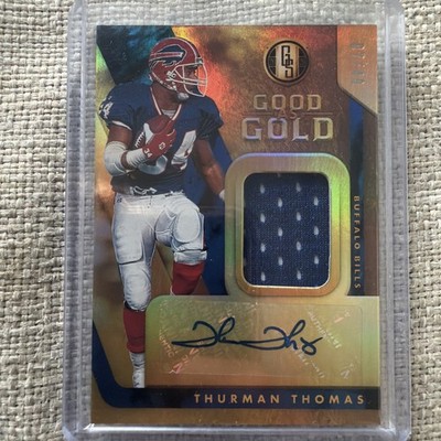 2020 Panini Gold Standard - Good As Gold Autograph Relics Thurman Thomas/49