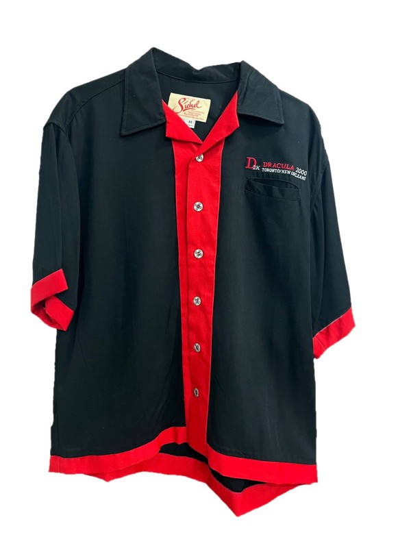 Authentic Dracula 2000 Movie Crew Bowling Shirt Black & Red Casual -  Never Worn