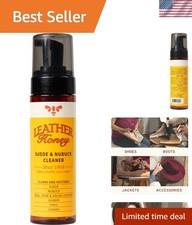 Made in USA Non-Toxic Foaming Suede Cleaner - Gentle on All Colors & Leathers