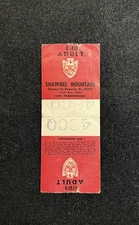SHAWNEE MOUNTAIN Late 1970’s Ski Lift Ticket PENNSYLVANIA Resort Travel Souvenir