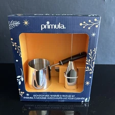 Primula Stovetop Milk Warmer & Frother Set - NIB