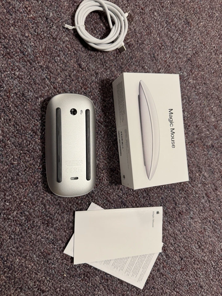 Apple Magic Mouse USB-C Multi-Touch 2024 White with USB C Cable - Image 3 of 3
