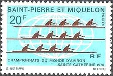 Timbre Sports Bateaux (Aviron) St Pierre 405 ** - 85822FY - cote : 21 €