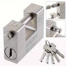94mm Heavy Duty Padlock Security Lock 5 Keys Hardened Steel for Container Gate