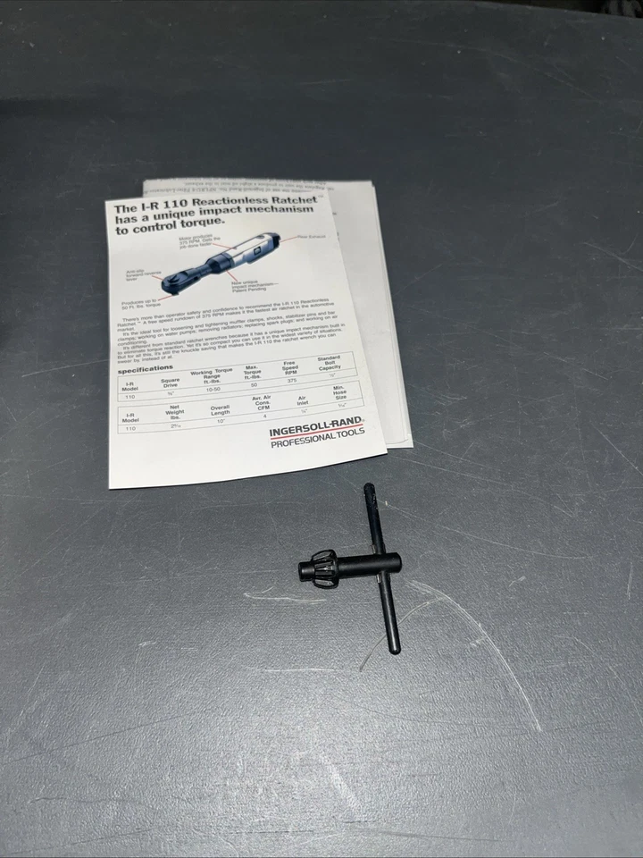 Taladro de aire de alta resistencia Ingersoll Rand I-R 7802 3/8 pulgadas - Nuevo en caja Foto 3 de 3